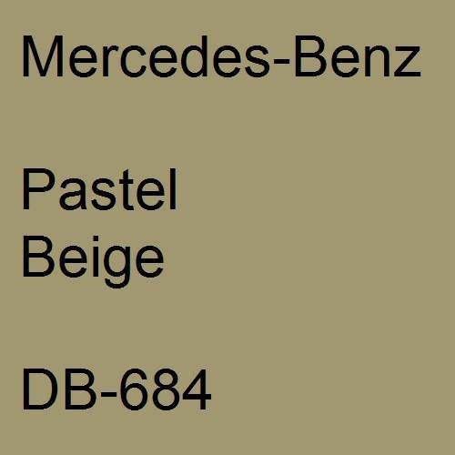 Mercedes-Benz, Pastel Beige, DB-684.